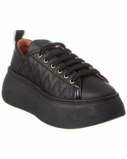 Valentino By Mario Valentino Cassiopea Leather Sneaker Women Fashion Sneakers