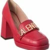 Valentino By Mario Valentino Rosalinda Leather Platform Pump Women Pumps