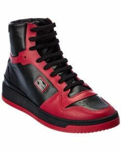 Valentino By Mario Valentino Rene Leather High-Top Sneaker Men Fashion Sneakers