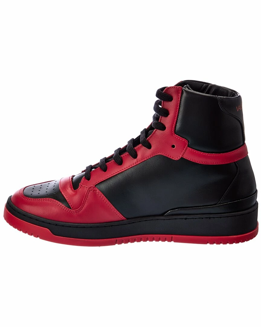 Valentino By Mario Valentino Rene Leather High-Top Sneaker Men Fashion Sneakers 2 Valentino By Mario Valentino Rene Leather High-Top Sneaker Men Fashion Sneakers - Image 2